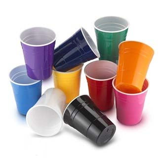 Solid Color Plastic Cups – My Custom Party Box