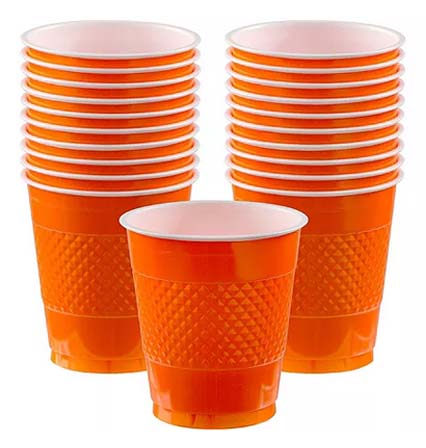 Red Plastic Cups, 16oz, 50ct